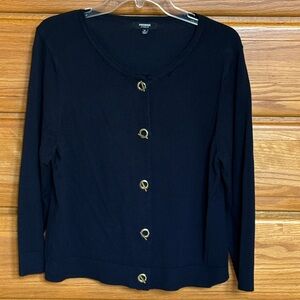 Premise Studio Navy Blue Cardigan with unique Toggle Closure Size XL